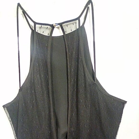 BCBGeneration Black Dress with Lace on open back Size: 8 - Picture 5 of 15